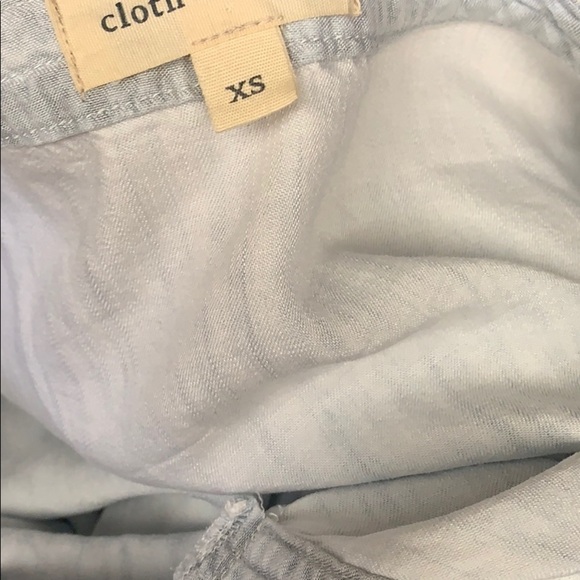 Cloth&. Stone chambray bell sleeve popover top - Picture 5 of 6